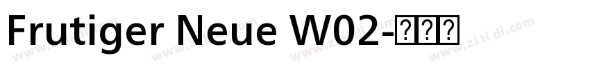 Frutiger Neue W02字体转换